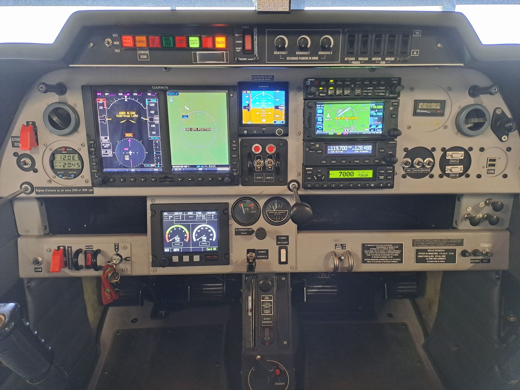 tableau de bord DR400-912iS